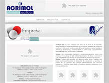 Tablet Screenshot of acrimol.com.ar